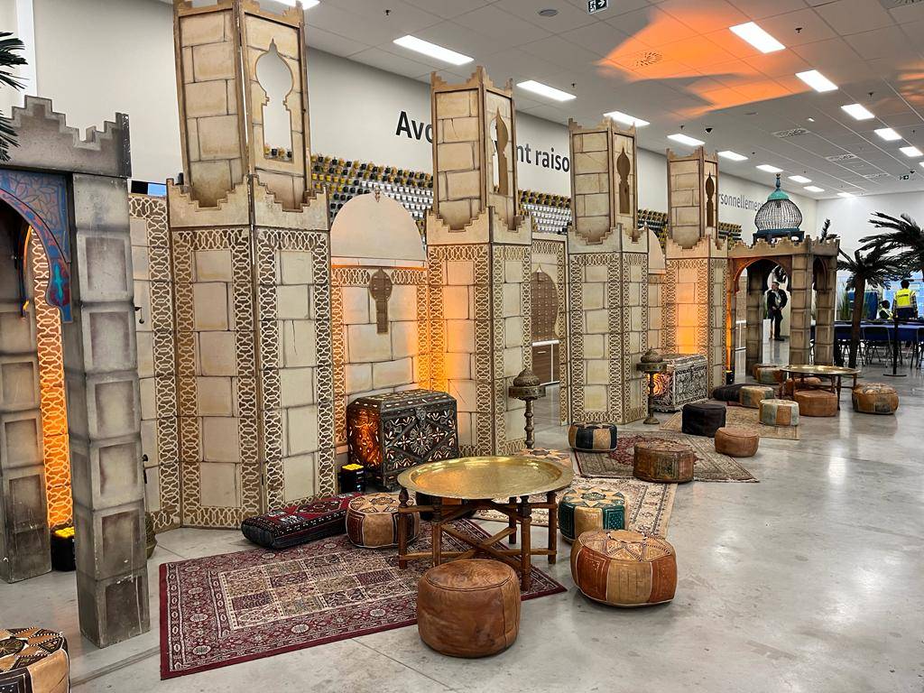 Location de décors Oriental sur Lille, Paris, Lyon, Strasbourg et Marseille