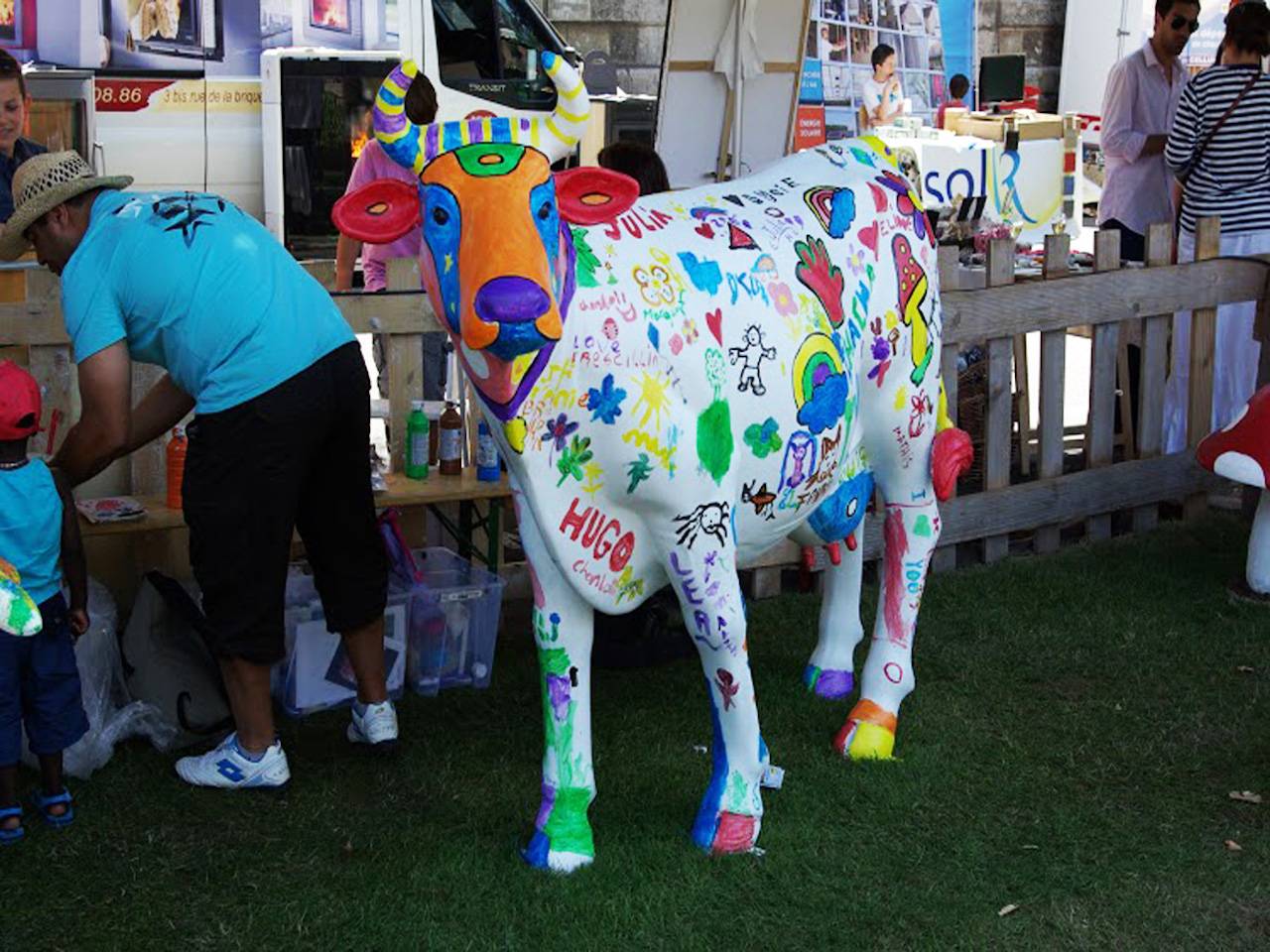 Animation ludique peinture sur animaux en résine à Lille les Hauts de France et partout en France